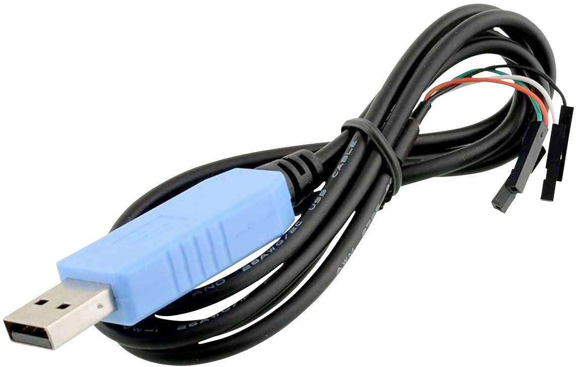 Radxa RockPi_USB_TTL Jumper-Kabel Rock Pi [1x USB 2.0 Stecker A - 4x Drahtbrücken-Buchse] 1.50m Schwarz