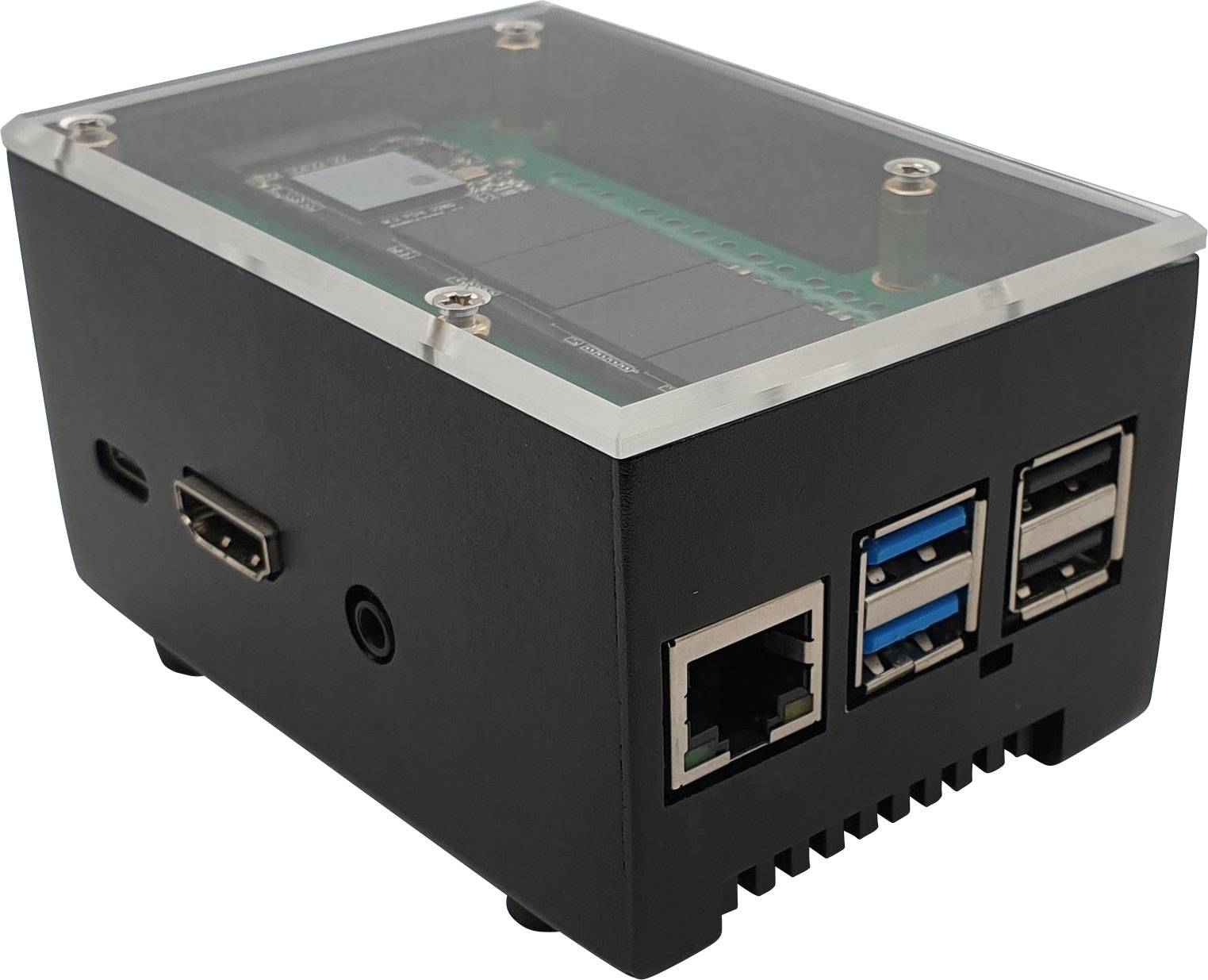 Radxa RockPi_GH_ecoPI_SV SBC-Gehäuse Passend für (Entwicklungskits): Rock Pi Silber