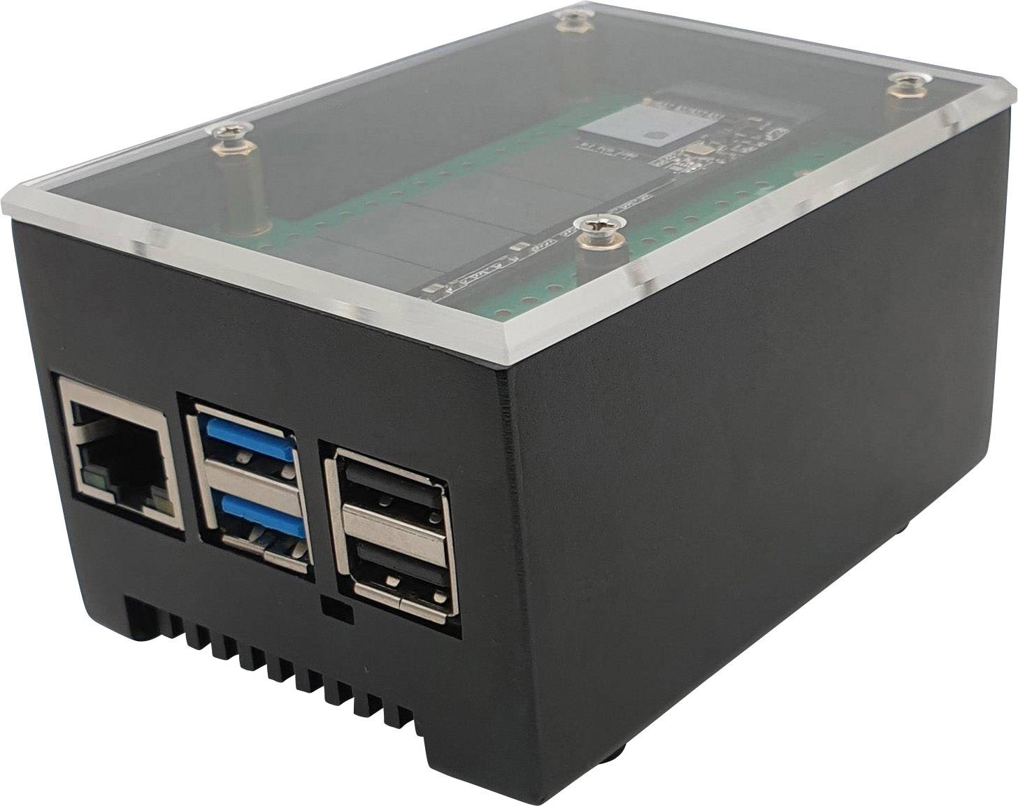 Radxa RockPi_GH_ecoPI_SV SBC-Gehäuse Passend für (Entwicklungskits): Rock Pi Silber