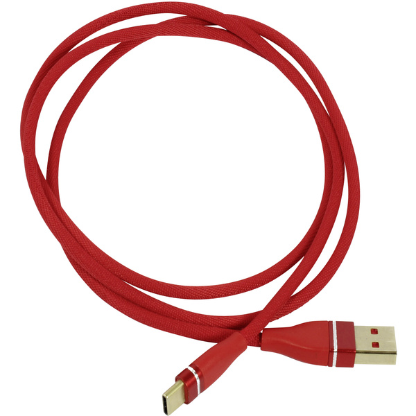 Radxa RockPi_USB2.0_Type_AtoC Strom-Kabel [1x USB 2.0 Stecker A - 1x USB-C® Stecker] 1.00m Rot
