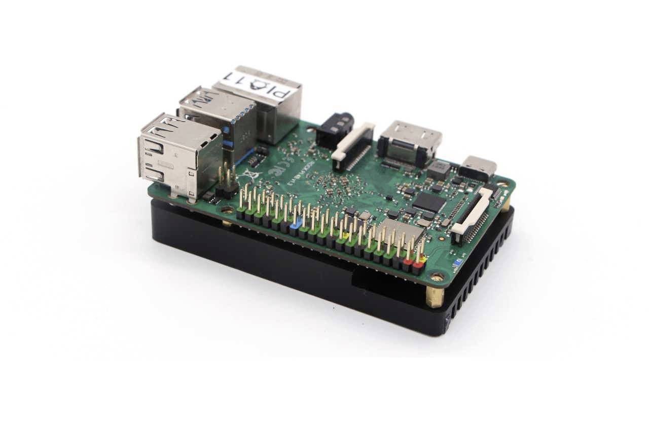 Radxa RockPi_Heatsink Kühlkörper Passend für (Entwicklungskits): Rock Pi Schwarz