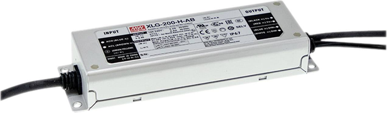 MEAN WELL XLG-200-L-AB LED-Treiber Konstantleistung 200 W 350 - 1050 mA 142 - 285 V/DC 3 in 1 Dimme