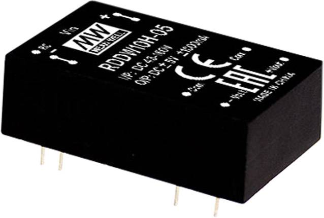 MW Mean Well RSDW10H-12 DC/DC-Wandler 835 mA 10 W Anzahl Ausgänge: 1 x Inhalt 1 St.