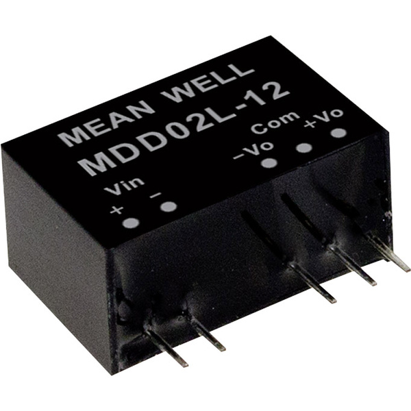 Mean Well MDD02M-12 DC/DC-Wandlermodul 83 mA 2 W Anzahl Ausgänge: 2 x Inhalt 1 St.