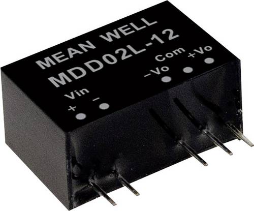 MEAN WELL MDD02N-05 DC/DC-Wandlermodul 200 mA 2 W Anzahl Ausgänge: 2 x Inhalt 1 St.