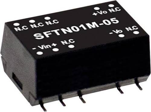 MEAN WELL SFTN01M-05 DC/DC-Wandlermodul 200 mA 1 W Anzahl Ausgänge: 1 x Inhalt