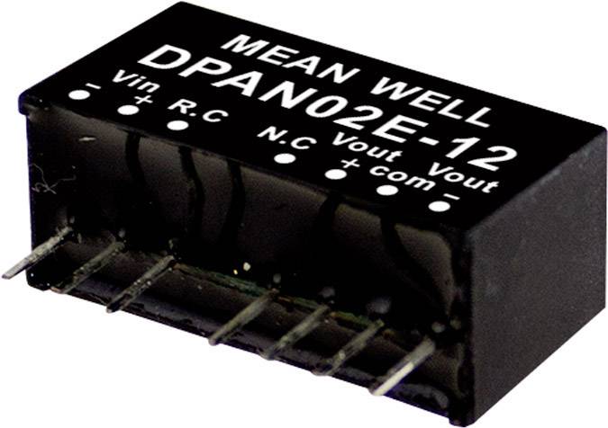 MEAN WELL DPAN02E-12 DC/DC-Wandlermodul 83 mA 2 W Anzahl Ausgänge: 2 x Inhalt 1 St.