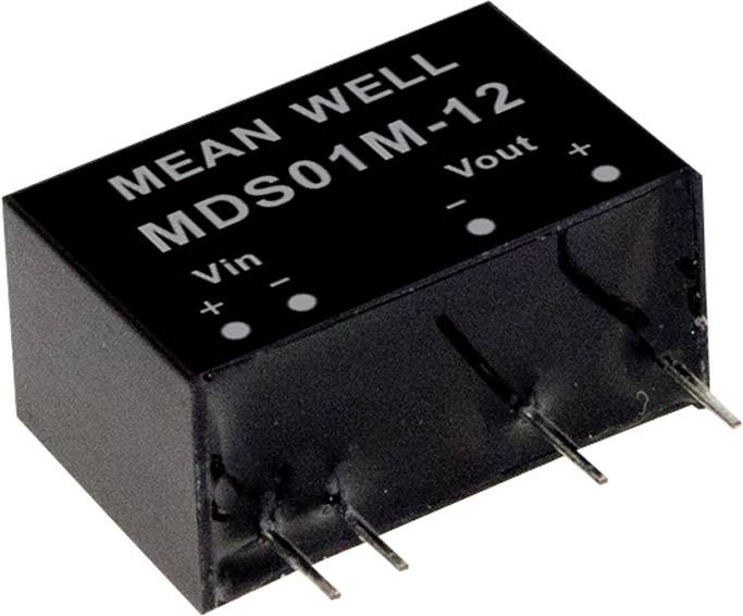 MEAN WELL MDS01N-12 DC/DC-Wandlermodul 84 mA 1 W Anzahl Ausgänge: 1 x Inhalt 1 St.
