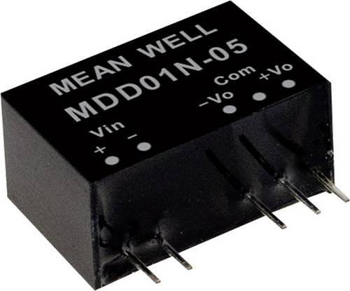MEAN WELL MDD01L-05 DC/DC-Wandlermodul 100 mA 1 W Anzahl Ausgänge: 2 x Inhalt 1 St.