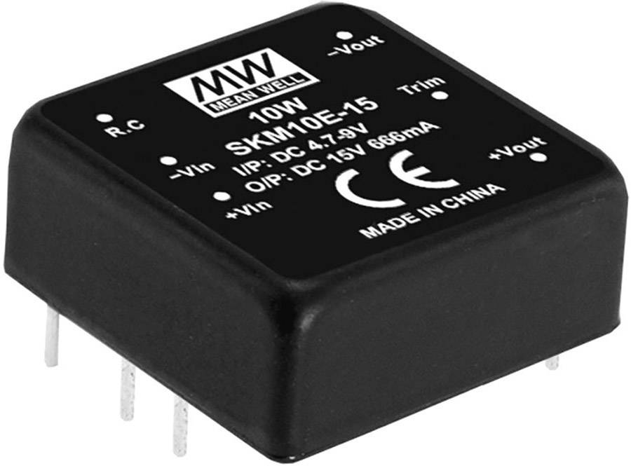 MEAN WELL SKM10A-15 DC/DC-Wandlermodul 666mA 10W Anzahl Ausgänge: 1 x Inhalt 1St.