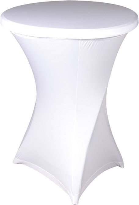 Perel Standing table cover Stehtischüberzug Weiß FP200