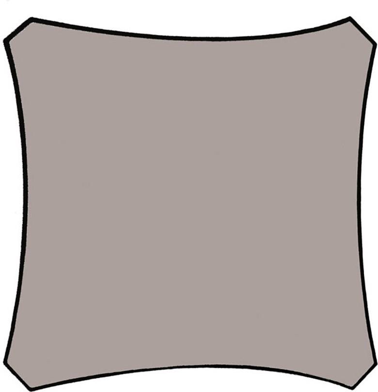 Eine graue, unregelmäßig geformte Fläche mit schwarzen Umrandungen auf weißem Hintergrund.