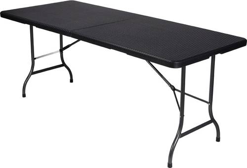 folding table rattan Camping Tisch Schwarz FP180R Belastbarkeit (Gewicht) (max.) 100kg