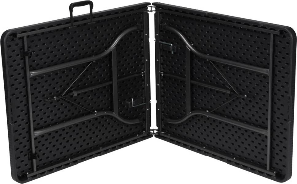 Perel folding table rattan Camping Tisch Schwarz FP180R Belastbarkeit (Gewicht) (max.) 100kg