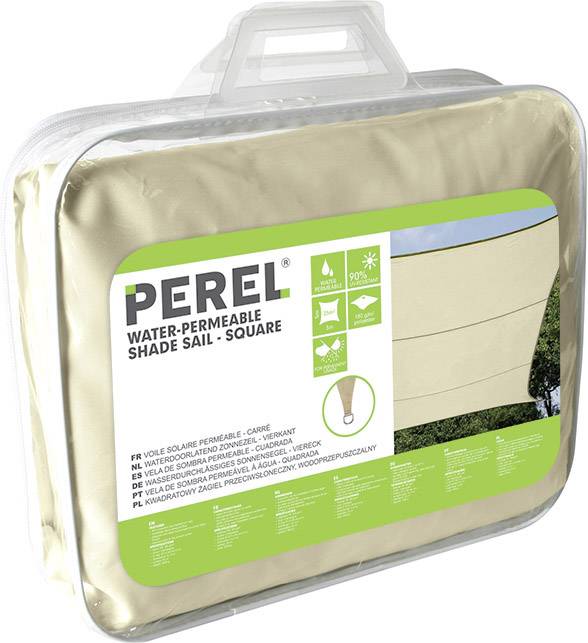 Verpackung einer wasser-durchlässigen Sonnensegel-Abdeckung von 