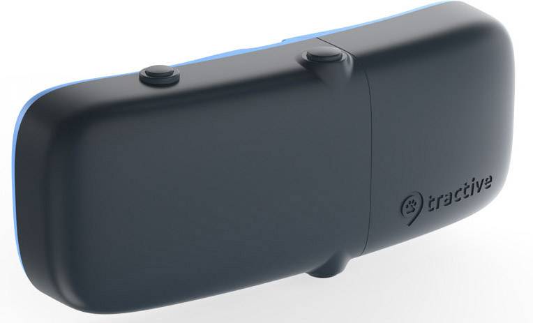 Tractive GPS DOG Hunde GPS Tracker Haustiertracker Schwarz, Blau