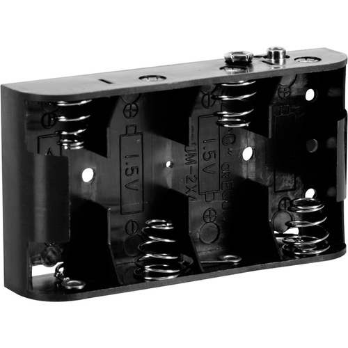 Velleman BH243B Batteriehalter 4x Baby (C) Druckknopfanschluss (L x B x H) 106 x 59 x 22 mm