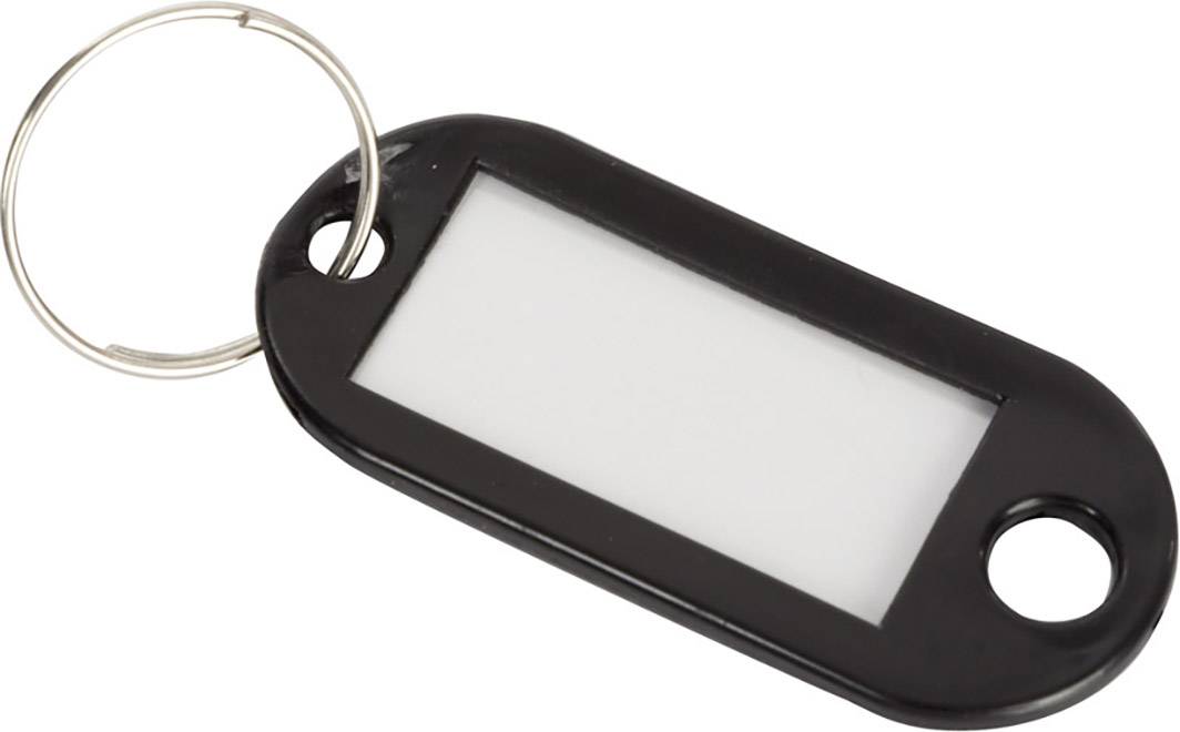 Perel Schlüsselanhänger BG81001 smal Schwarz, Rot, Blau, Grün, Gelb 20 St.