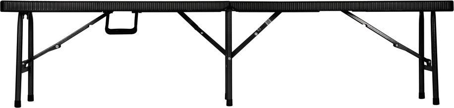 Perel imitation rotin Camping Bank Schwarz FP160R Belastbarkeit (Gewicht) (max.) 600kg