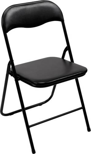 folding chair padded Camping Stuhl Schwarz FP168B