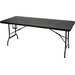 Perel folding table wood Camping Tisch Schwarz FP180W Belastbarkeit (Gewicht) (max.) 100 kg