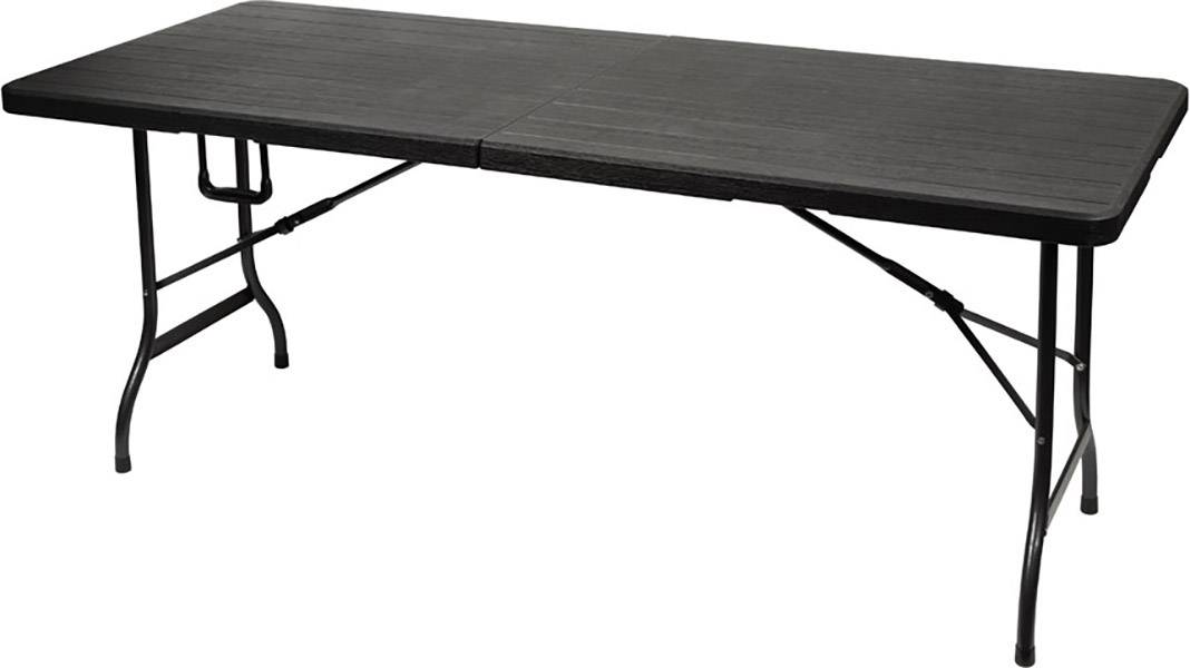 Perel folding table wood Camping Tisch Schwarz FP180W Belastbarkeit (Gewicht) (max.) 100 kg