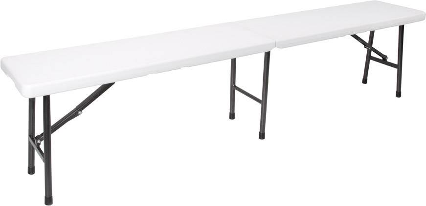 Perel folding bench Camping Bank Weiß FP160 Belastbarkeit (Gewicht) (max.) 600kg