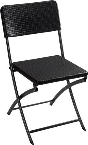 folding chair rattan Camping Stuhl Schwarz FP165R Belastbarkeit (Gewicht) (max.) 300kg