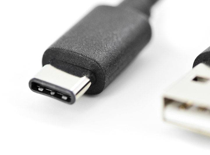 Digitus USB-Kabel USB 2.0 USB-A Stecker, USB-C® Stecker 4.00 m Schwarz Flexibel, Folienschirm, Geflechtschirm, Geschirmt, doppelt geschirmt, mit USB