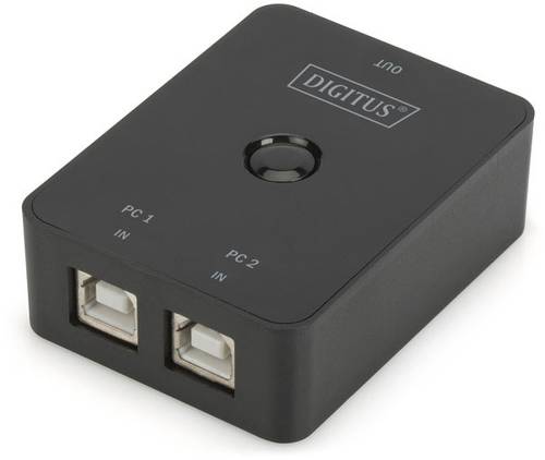 DA-70135-2 1+2 Port USB 2.0-Umschalter Schwarz