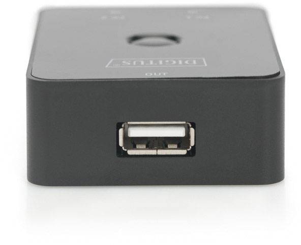 Digitus DA-70135-2 1+2 Port USB 2.0-Umschalter Schwarz