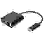 Digitus USB-C®, RJ45 Adapter [1x USB-C® Stecker - 1x RJ45-Buchse, USB-C® Buchse] DN-3027 inkl. RJ45-Buchse, mit Ladebuchse, mit