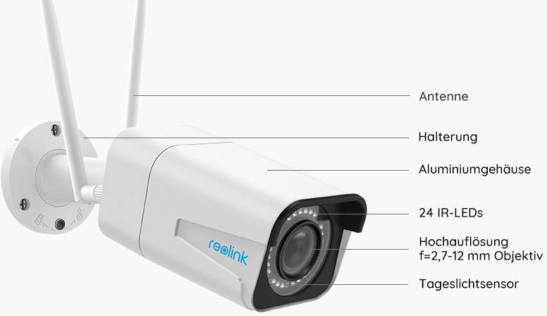Reolink RL511W +64GB RL511W +64GB WLAN IP Überwachungskamera 2560 x 1920 Pixel