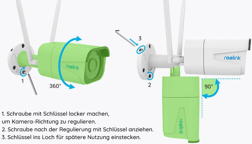 Reolink RL511W +64GB RL511W +64GB WLAN IP Überwachungskamera 2560 x 1920 Pixel