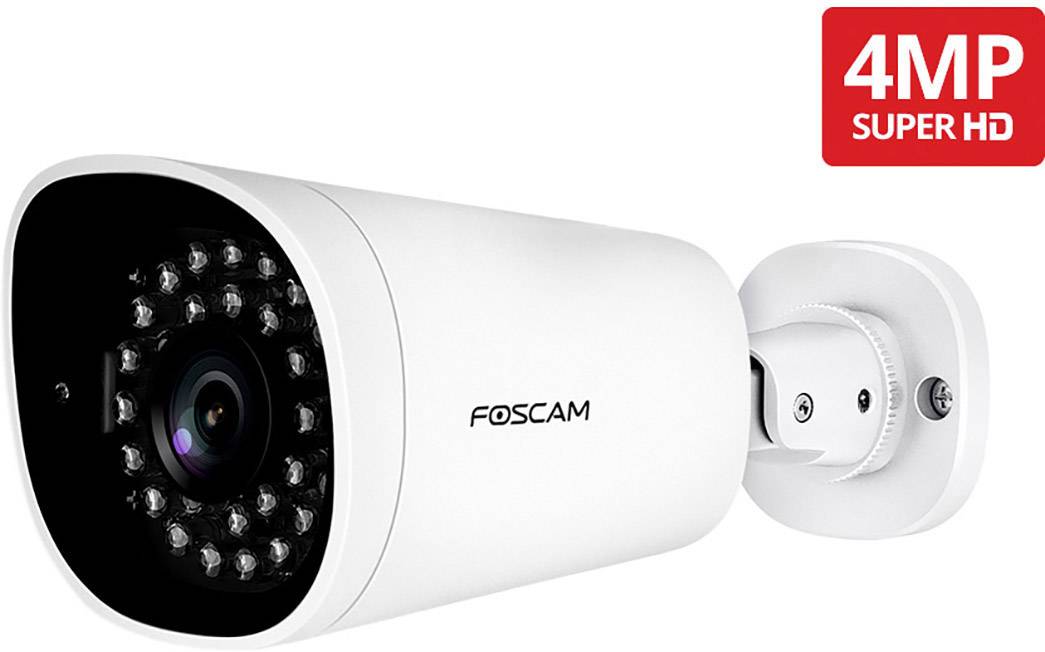 Foscam G4EP, IP-Sicherheitskamera, Outdoor, Kabelgebunden, Decke/Wand, Schwarz, Geschoss
