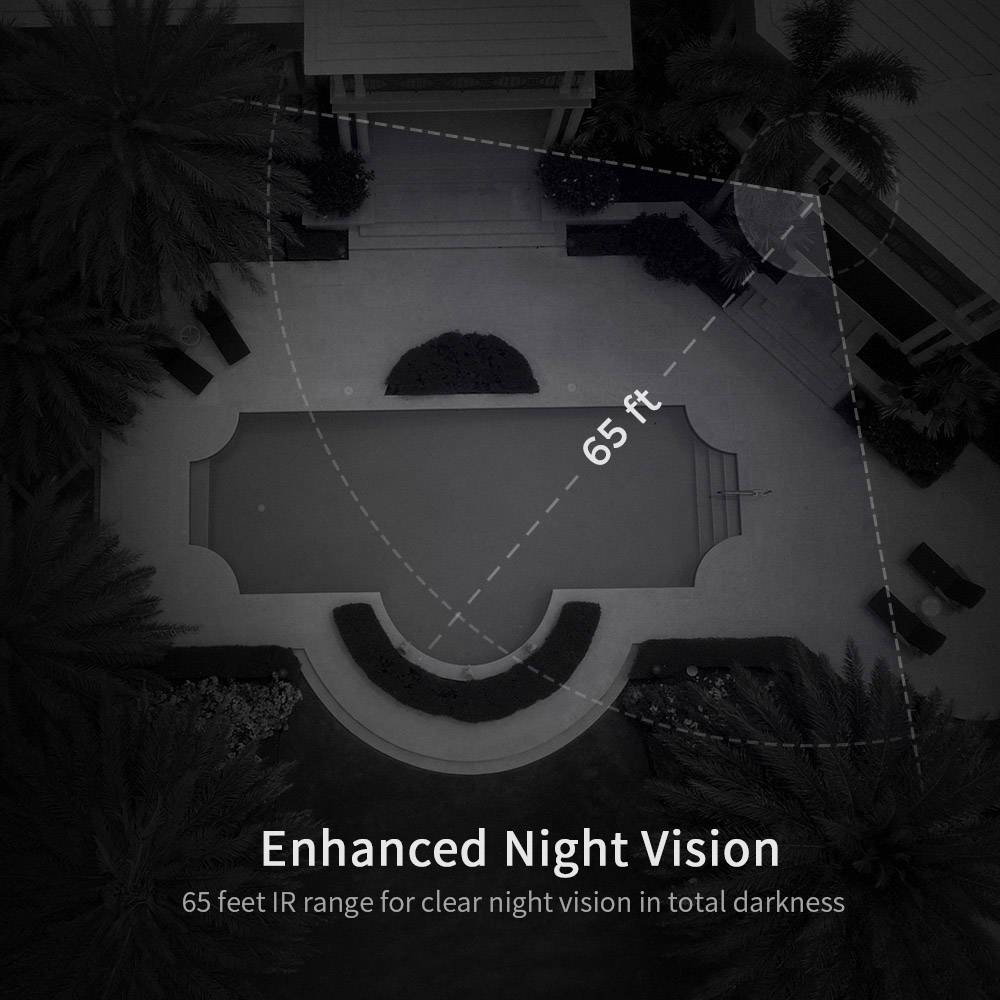 Foscam G4EP, IP-Sicherheitskamera, Outdoor, Kabelgebunden, Decke/Wand, Schwarz, Geschoss