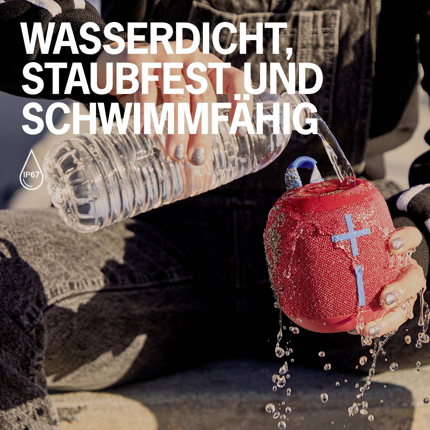 Ultimate Ears WONDERBOOM™ 2 Bluetooth® Lautsprecher Outdoor, tragbar, staubfest, stoßfest, wasserdicht Schwarz