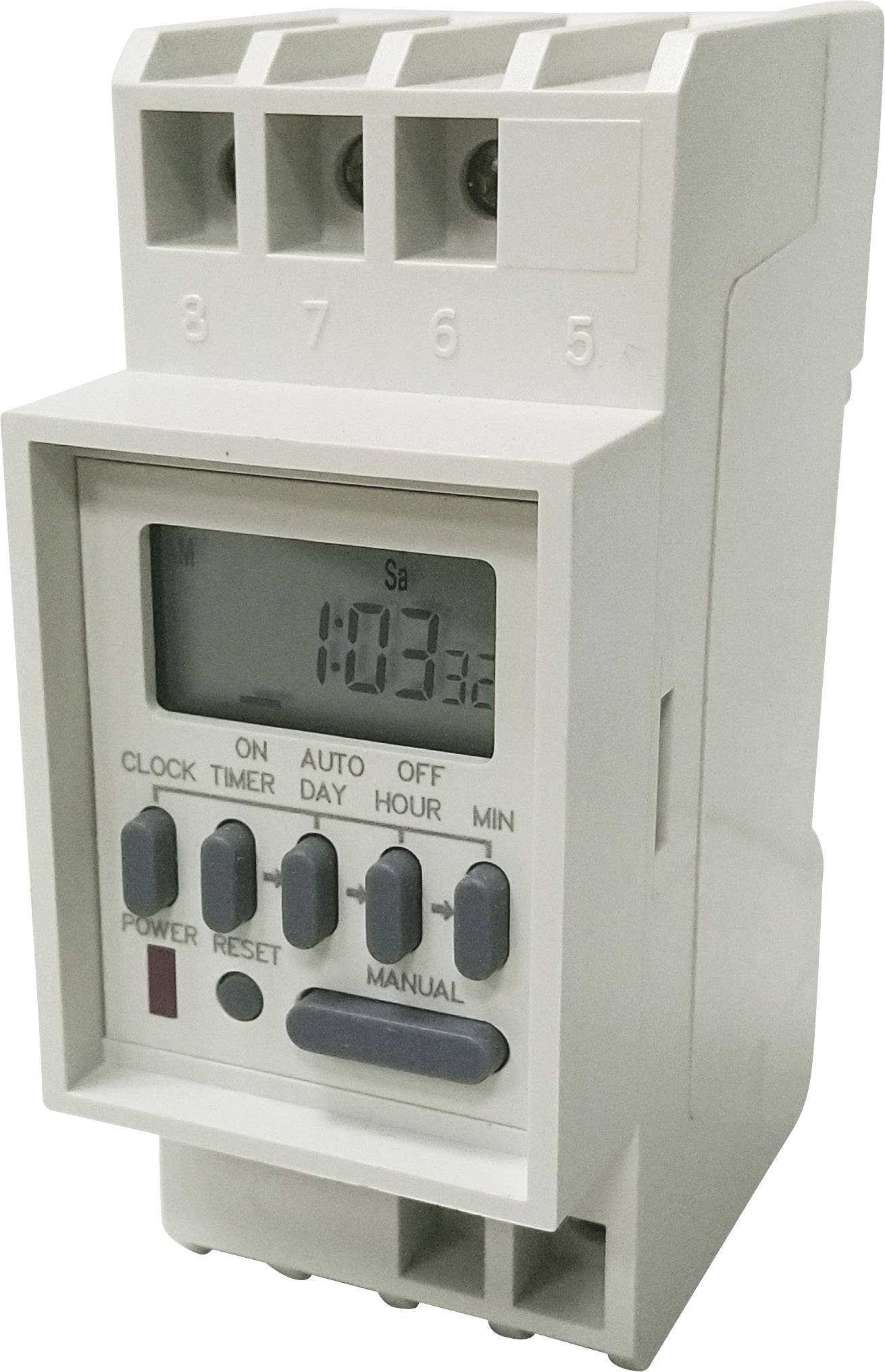 C-Control TM-848-2 Hutschienen-Zeitschaltuhr digital 230 V/AC 4000W