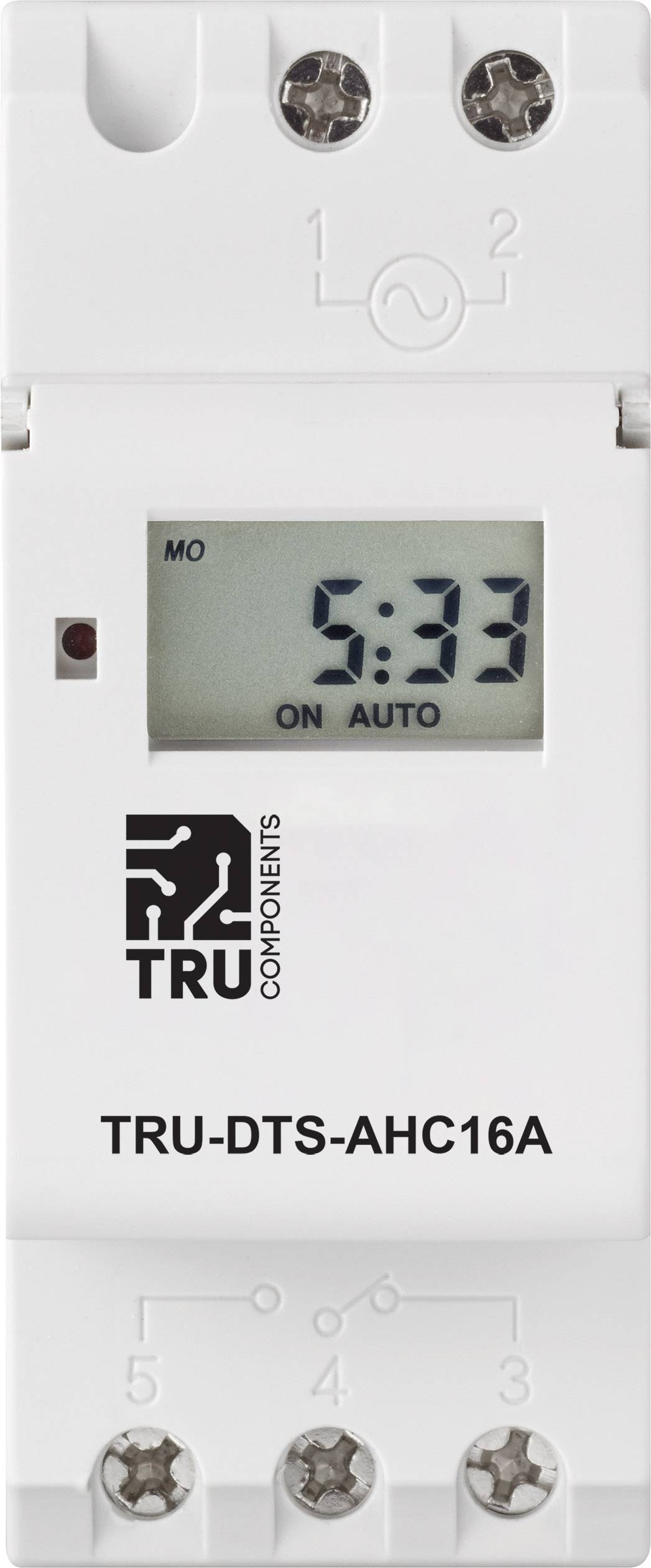 TRU COMPONENTS TRU-DTS-AHC16A Zentralsteuerung Betriebsspannung: 230 V/AC 1 Wechsler 16A 250 V/AC Wochenprogramm
