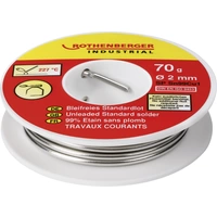 Rothenberger Industrial Bleifreies Standardlot 70g Lötzinn, bleifrei SN99Cu1 Rothenberger Industrial Bleifreies Standardlot 70g Lötzinn, bleifrei SN99Cu1