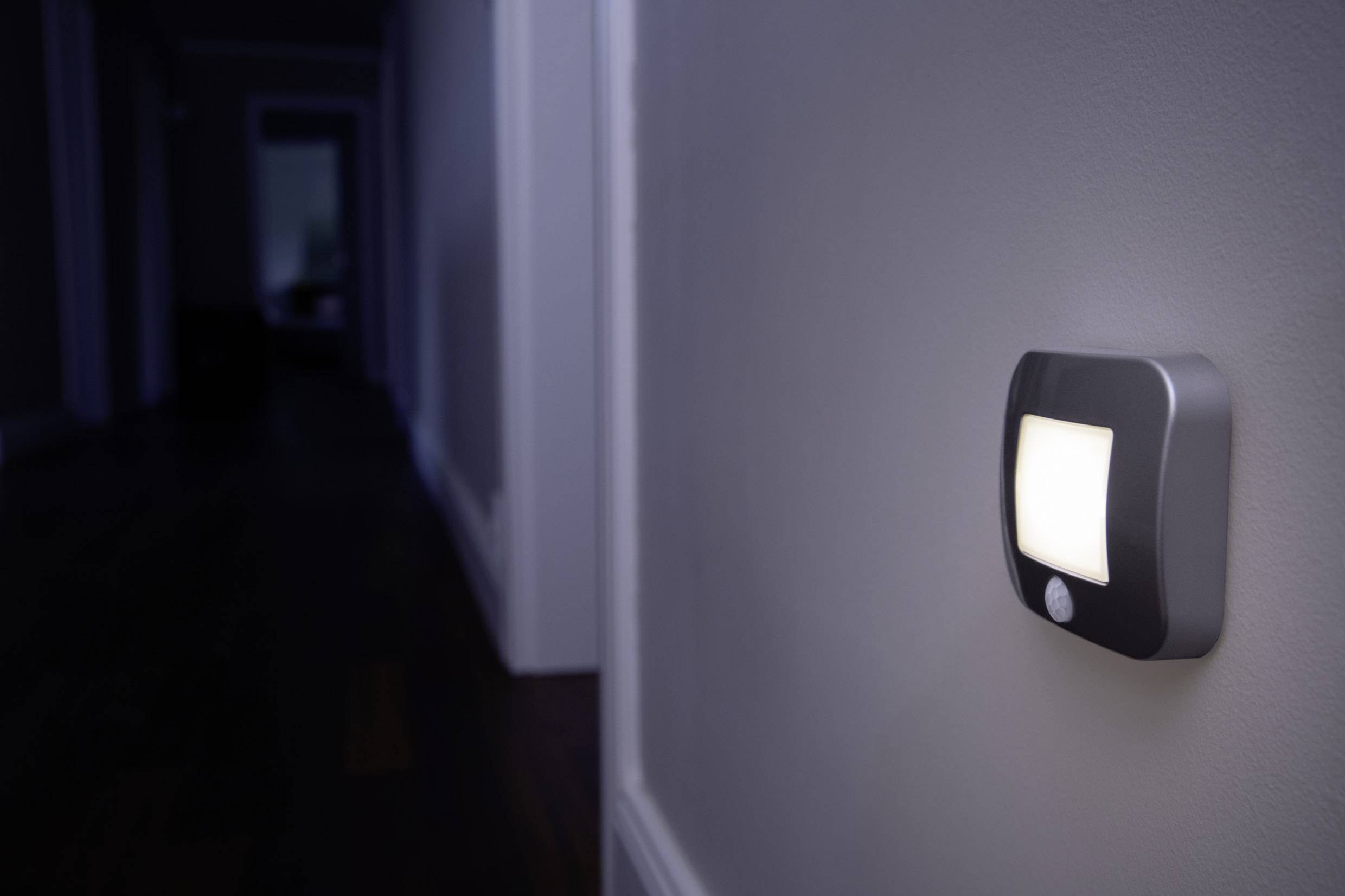 LEDVANCE NIGHTLUX® Hall L 4058075260672 LED-Nachtlicht mit Bewegungsmelder Quadratisch LED Neutralweiß Silber