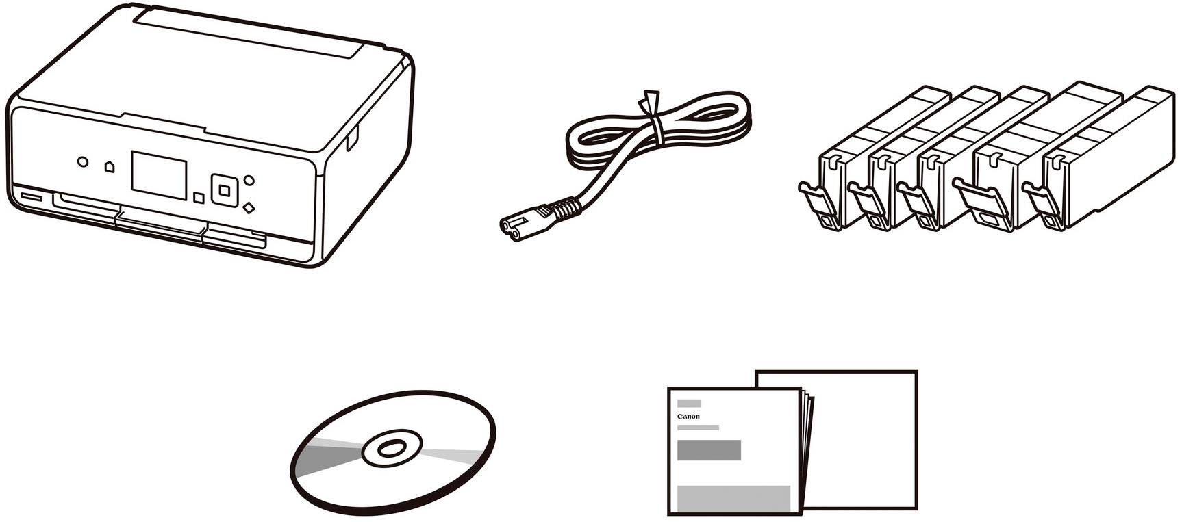 Canon PIXMA TS5053 Multifunktionsdrucker Tintenstrahl Farbe A4 Drucker, Scanner, Kopierer WLAN