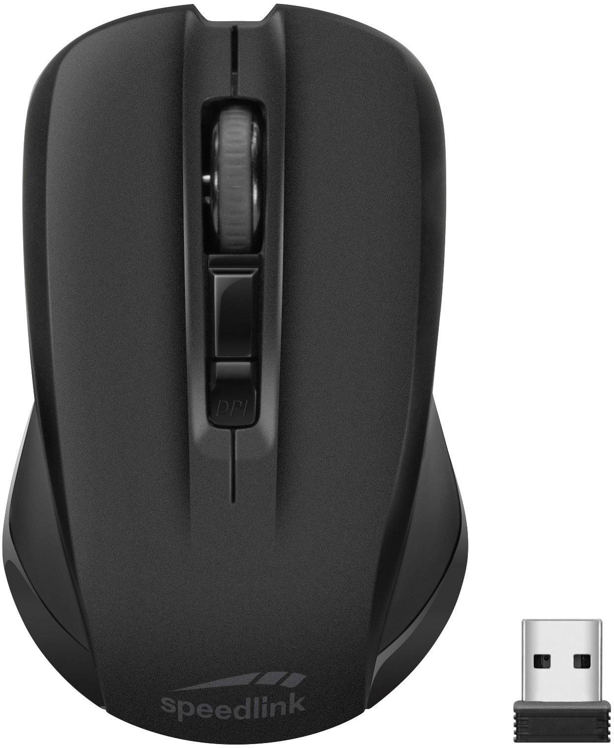 SpeedLink Niala Funk Tastatur, Maus-Set Deutsch, QWERTZ, Windows® Schwarz