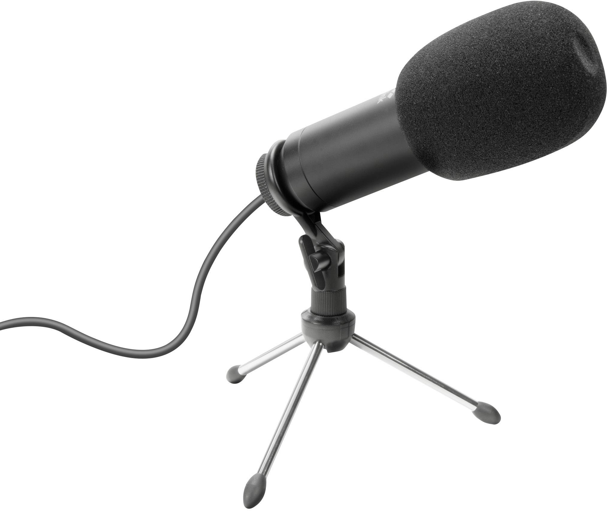 Stand USB-Studiomikrofon SpeedLink Volity Ready Übertragungsart (Details):Kabelgebunden inkl. Stativ, inkl. Windschutz