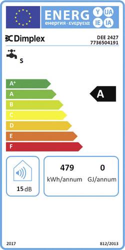 Dimplex 374440 Durchlauferhitzer EEK: A (A+ - F) DEE 2427 elektronisch 27000W 60°C (max)