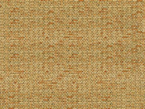 NOCH 0056613 Universell 3D-Kartonplatte Klinker gelb/bunt