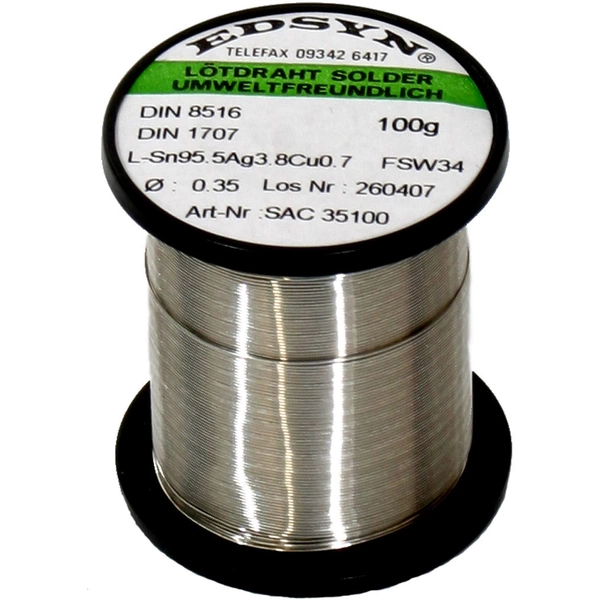 Edsyn SAC35100 Lötzinn, bleifrei Edsyn SAC35100 Lötzinn, bleifrei