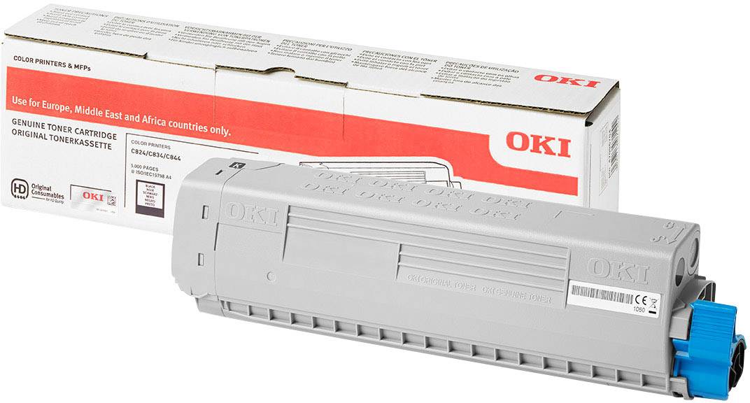OKI Toner C824 C834 C844 Original Schwarz 5000 Seiten 47095704