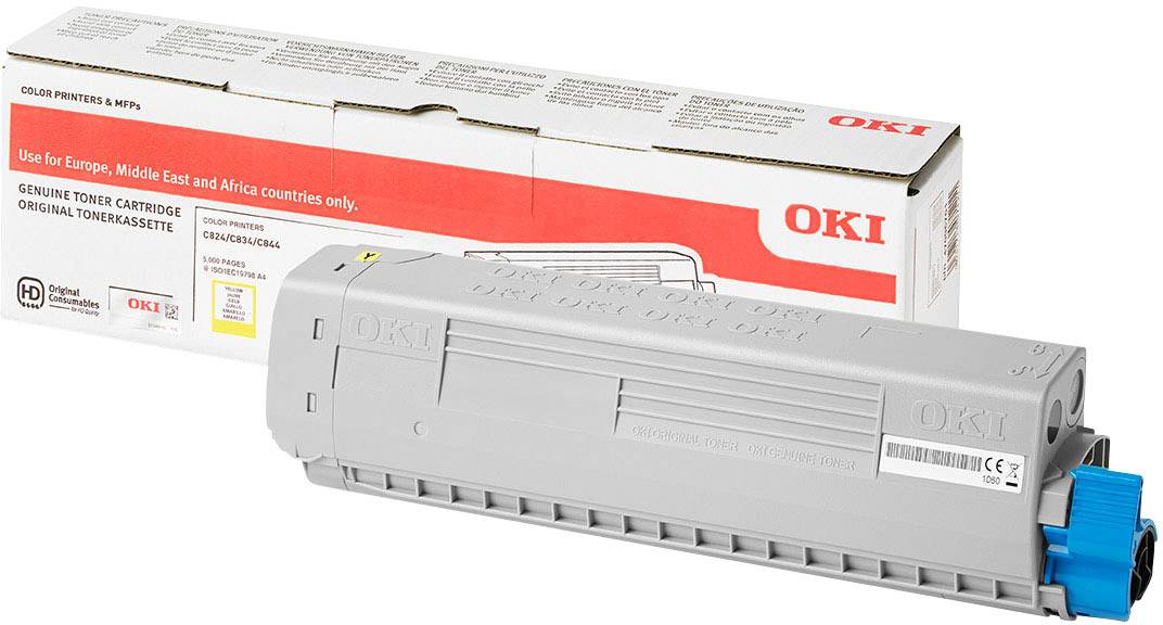 OKI Toner C824 C834 C844 Original Gelb 5000 Seiten 47095701