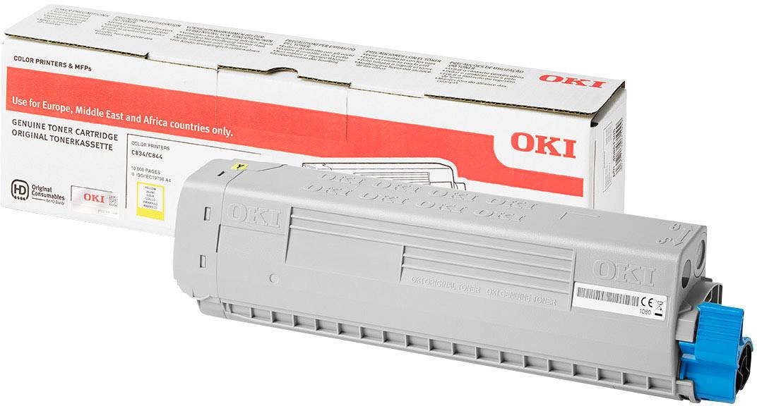 OKI Toner C834 C844 Original Gelb 10000 Seiten 46861305
